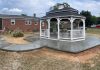 concrete patio and walkway