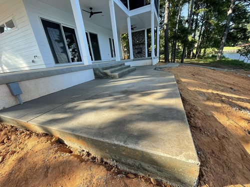 concrete patio