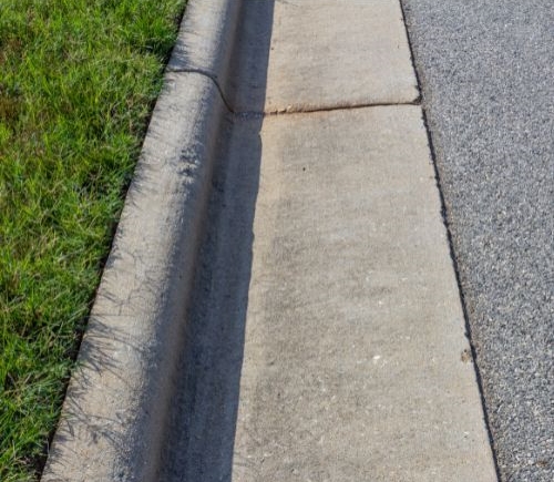 concrete curb