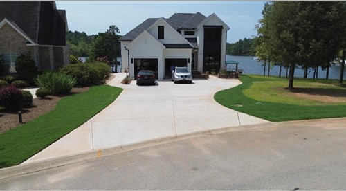 concrete driveway